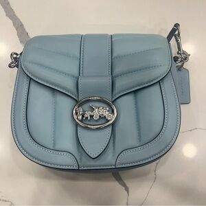 Coach Sky Blue Leather Crossbody Bag